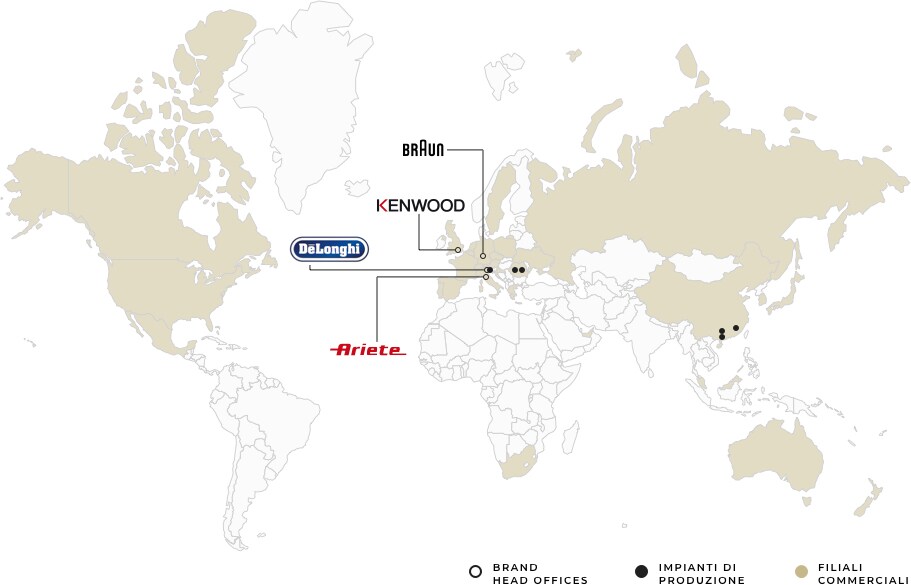 Presenza nel mondo