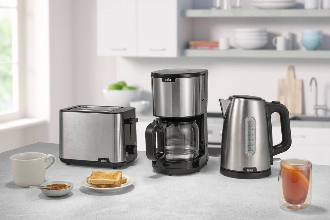 Toaster, Coffee maker, Water kettle